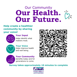 You live, work, and raise your family here. Your experiences and opinions matter! We want to hear from you! Take a few minutes to complete our Community Health Survey and share your thoughts about your personal health, the health of our community, and what matters most to you. Your feedback will help us better understand our community’s needs, identify health priorities, and plan for a healthier future for everyone who calls Weber and Morgan counties home.